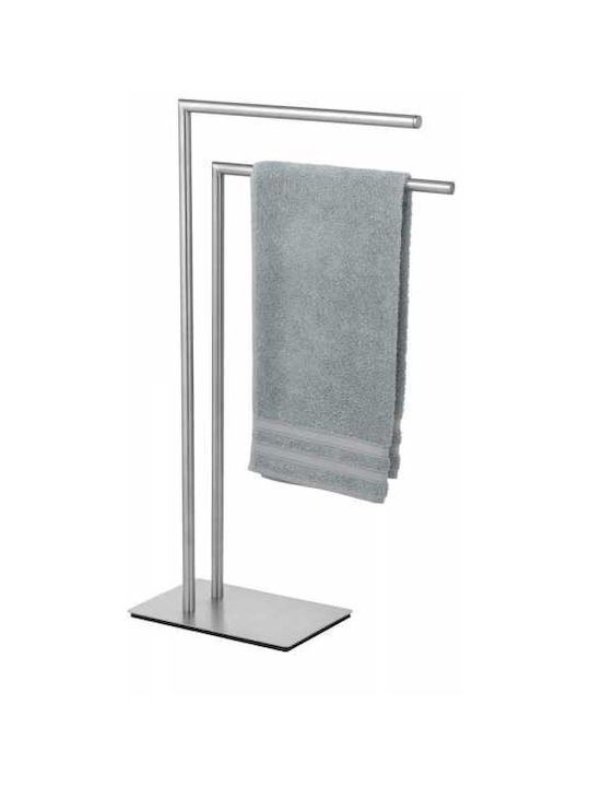 Wenko Καλόγερος Μπάνιου Διπλός ​48x80.5cm Ασημί
