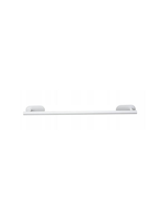 Wenko Orea Single Wall-Mounted Bathroom Rail Silver