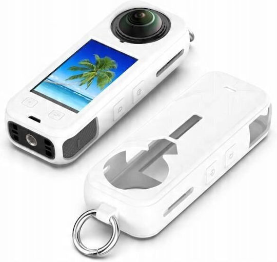 Silicone Protective Case Cover Insta360 X5 Insta 360 X5 Sya002918301a White
