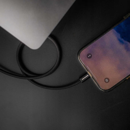 Spacecase Магнитен USB-A към Lightning кабел 12W Черен 1м