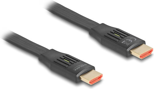 DeLock Flat Cable HDMI male - HDMI male 5m Black