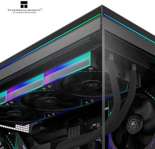Thermalright TL-M10 Vision Gaming Micro Tower Carcasă PC cu Deschidere Laterală și Iluminare ARGB Neagră