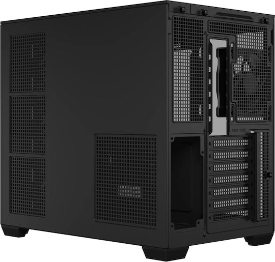 Asus A32 Plus Gaming Midi Tower Κουτί Υπολογιστή με Πλαϊνό Παράθυρο και ARGB Φωτισμό Μαύρο