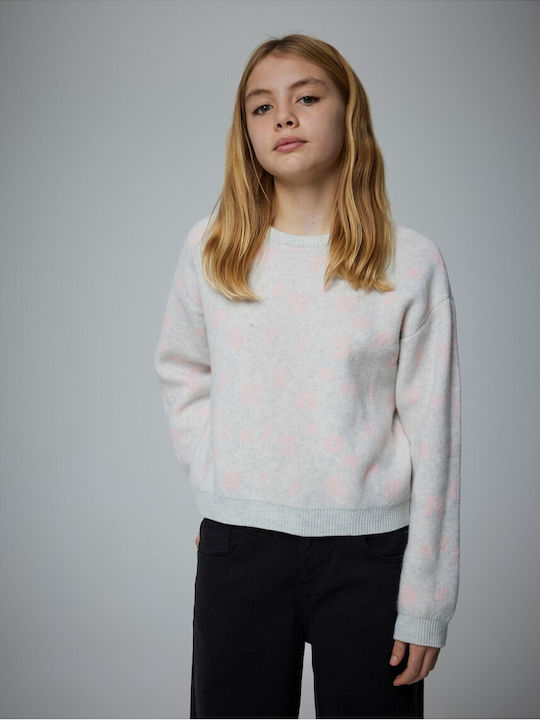 Kids' Sweater Long Sleeve Light Grey Melange