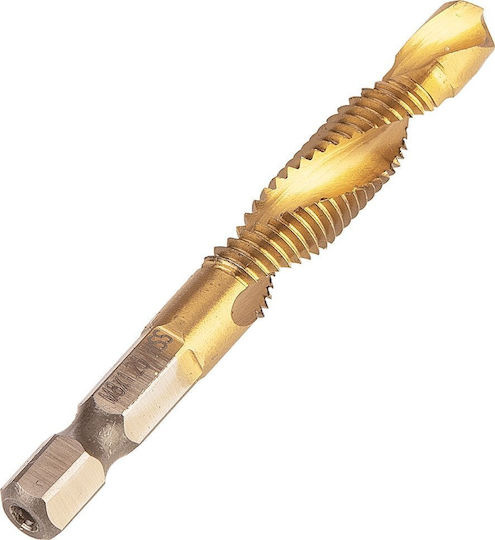 Κοχλιωτό Τρυπάνι Hss Tin M8x1,25 Mm Hex