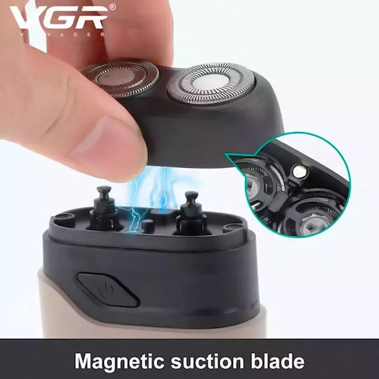 VGR V-345 Περιστρεφόμενη Ξυριστική Μηχανή Σώματος Επαναφορτιζόμενη / Με Καλώδιο