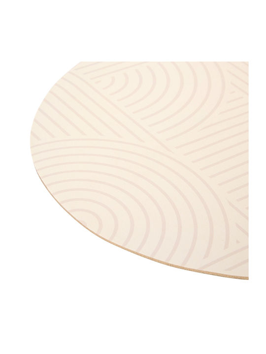5Five Antiderapant Covoraș de Baie Rotund 206746 Ecru Φ50cm