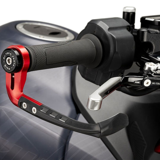Brake Lever Protector Red Brake Lever Protector Raw Universal 21993r Puig