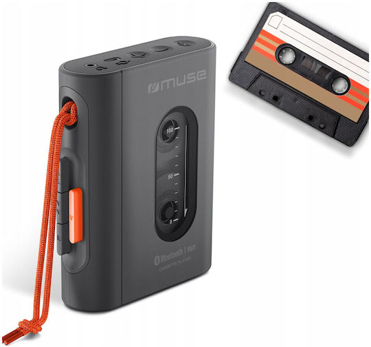 Muse Φορητό Ηχοσύστημα με Bluetooth / Κασετόφωνο Μαύρο