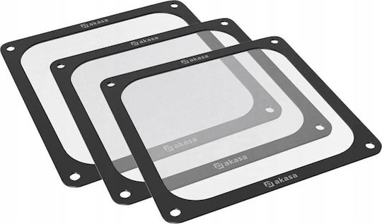 Akasa Strong Magnetic PC Fan Filters Pack Three 14 cm Black