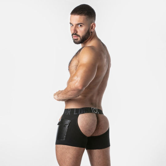 Locker Gear Herren Sexy Boxer Schwarz