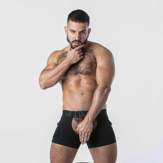 Locker Gear Herren Sexy Boxer Schwarz