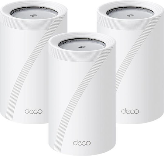 TP-LINK BE11000 WiFi Mesh Network Access Point Wi‑Fi 7 Tri Band (2.4 & 5 & 6GHz) σε Τριπλό Kit