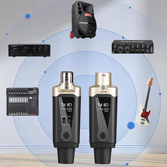 Microphone Dna Wxlr1 Wireless Audio Transmission System Uh