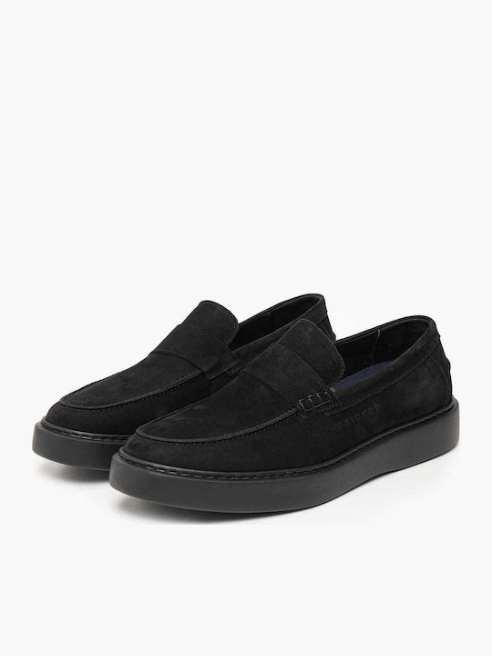Men's Leather Loafers Black