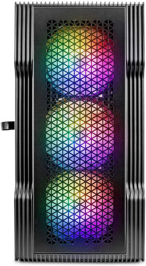 1STPLAYER Trilobite T3 Gaming Midi Tower Κουτί Υπολογιστή με Πλαϊνό Παράθυρο Μαύρο