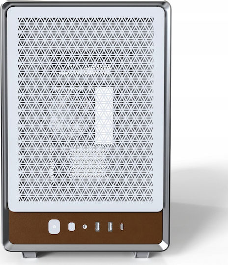 Montech Heritage PRO Gaming Mini Tower Computer Case with Side Window White
