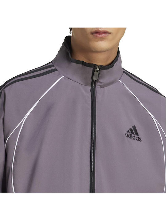 Track Top Men's Cardigan Gray