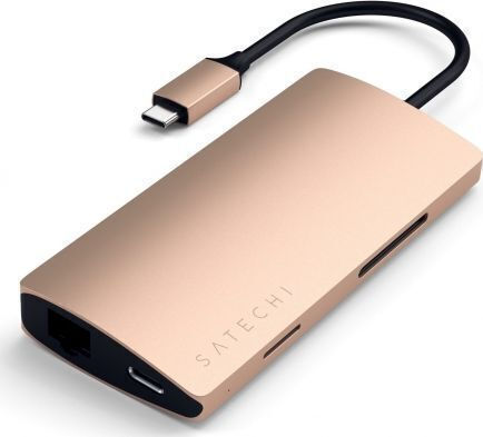 Satechi USB-C Docking Station with HDMI 4K PD Ethernet Gold (ST-TCMA2G)
