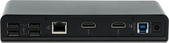 Terra Wortmann AG 732 USB-A Stație de andocare cu HDMI 4K PD Ethernet Negru