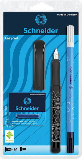 Schneider Σετ Πένα Γραφής Medium 0.8mm Μπλε με Μπλε Μελάνι