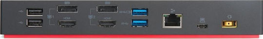 Lenovo ThinkPad Hybrid USB-C Stație de andocare cu HDMI/DisplayPort 4K PD Ethernet Negru
