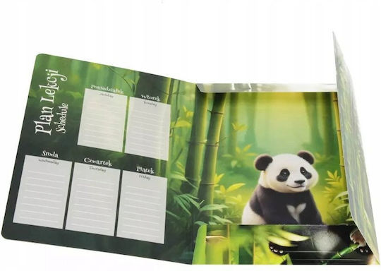 A4 Wild Animal Staple Folder Elastic Band Fol10/100