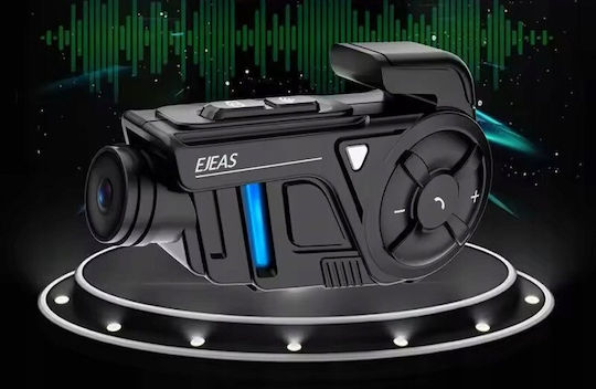 EJEAS K1 Mesh 2K Single Motorcycle Communication System for Helmet with Bluetooth