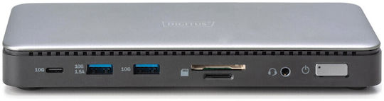 Digitus Usb-C 11-Port USB-C Docking Station με HDMI 4K PD Ethernet Γκρι