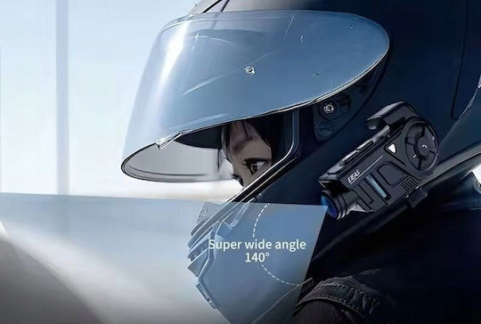EJEAS K1 Mesh 2K Single Motorcycle Communication System for Helmet with Bluetooth