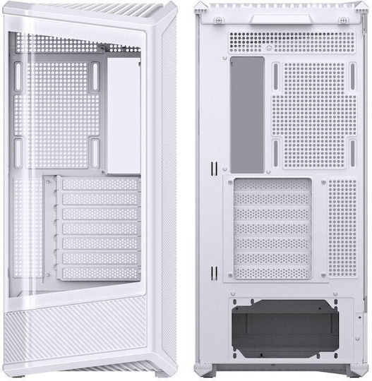 Jonsbo D400 Gaming Midi Tower Computer Case with Side Window White