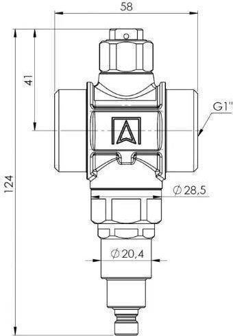 Afriso Verschiedene Sanitärartikel Schutzventil Frost Afriso 1730000 Aav 300 G1 1/4" Pn10 Kvs 70 M3/h