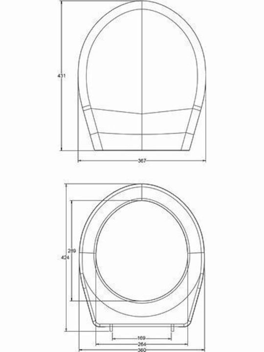Koło Plastic Toilet Seat