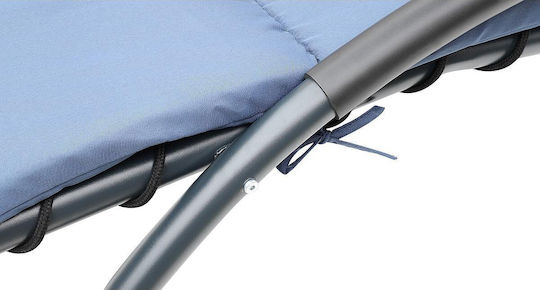 Saska Garden Ξαπλώστρα-Πολυθρόνα Παραλίας Μπλε 200x125x180εκ.