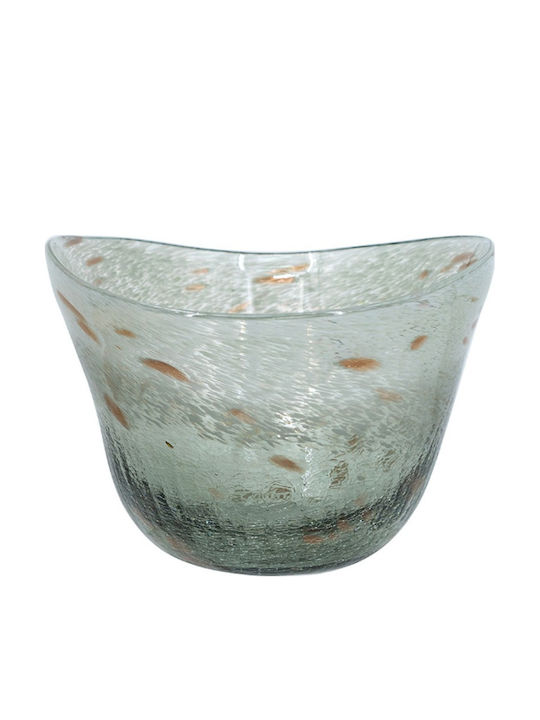 Artekko Twilight Decorative Bowl Gray 30x22x15cm