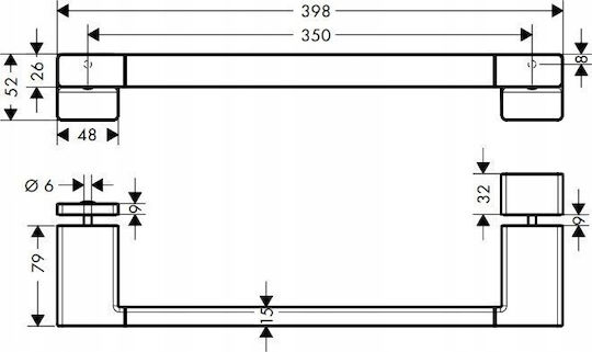 Hansgrohe Handle Shower Doors Gold Optical Polished