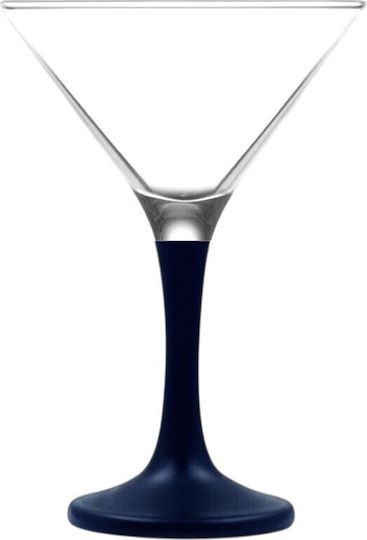 Domumart Glas Cocktail/Trinken aus Glas in Schwarz Farbe Kelch