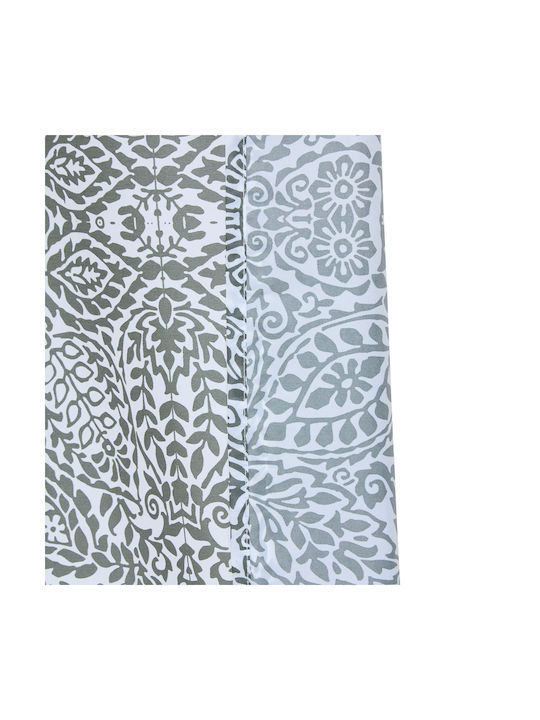 5Five Duschvorhang Stoff 180x200cm Weiß