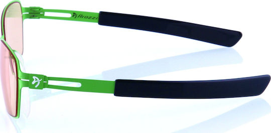 Arozzi Gaming-Brille Visione Vx-500 Grün Grün-schwarze Gestelle Bernsteinfarbene Gläser