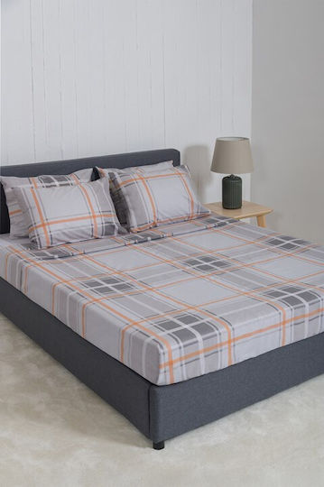 Naf Naf Сет Чаршафи 240x270см. Summit Orange 4бр