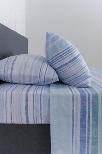 Naf Naf Set Cearșafuri 240x270cm. Summit Albastru 4buc