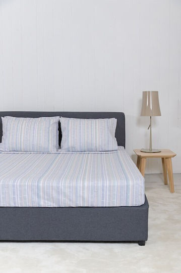 Naf Naf Summit Σετ King Size 4τμχ 240x270εκ. με Λάστιχο Blue Naf Naf Summit Σετ King Size 4τμχ 240x270εκ. με Λάστιχο Blue