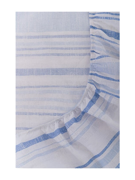 Naf Naf Sheet Sets Queen 240x270cm. Summit Blue 4pcs