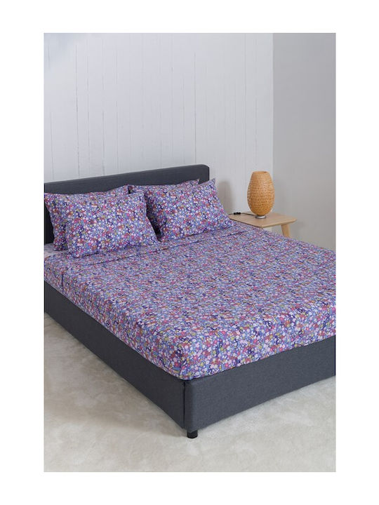 Naf Naf Sheet Sets King Size 270x280cm. Summit Lilac 4pcs