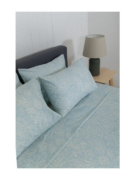 Naf Naf Summit Σετ Σεντόνια Υπέρδιπλα 240x270εκ. Atlantic Teal (4τμχ)