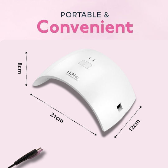 Uncle George Nail Polish Curing Lamp UV / LED 24W White