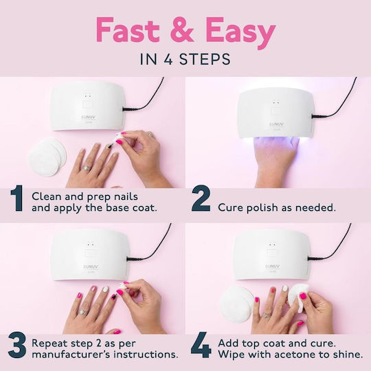 Uncle George Nail Polish Curing Lamp UV / LED 24W White