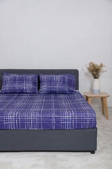 Naf Naf Sheet Sets Queen 240x270cm. Summit Pacific Blue 4pcs