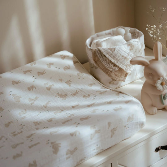 Little Dutch Baby Changing Pad Cover Baby Bunny made of Fabric Baby Bunny New 70x50cm
