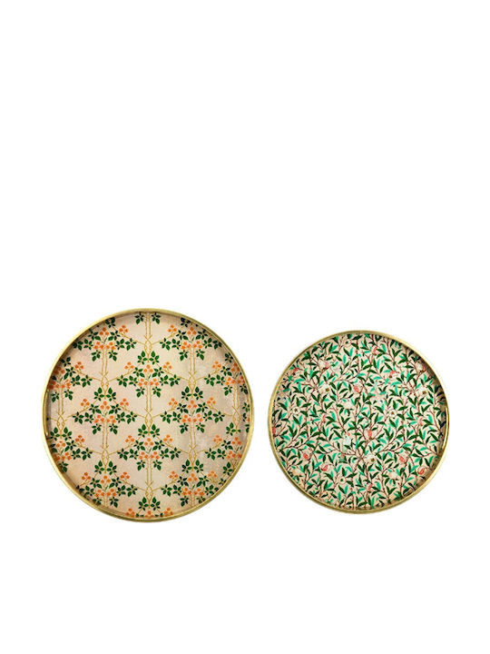 Artekko Round Serving Tray 40x40x4cm B8659 2pcs